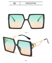 将图片加载到图库查看器，Square Oversized Sunglasses for Women Men Flat Top Fashion Shades Big Frame Sunglasses For Women With Hollow Glasses &amp; New Legs Fashionable Sunglasses For Men &amp; Women
