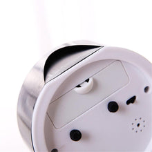 Load image into Gallery viewer, Square Round Small Alarm Clock Snooze Silent Sweeping Wake Up Table Clock Travel Alarm Clock Analog Small Simple Battery Operated Clock Non Ticking Alarm Clock Snooze Light Functions Bedside Table Clock  Battery Powered Compact Portable Travel Alarm Clock
