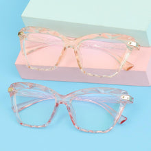 Load image into Gallery viewer, Square Women Reading Glasses Frame Crystal Multi-section  Optical Computer Glasses Square Design Reading Glasses For Women Light Blocking Computer Reader Glasses For Men And Women
