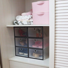 Load image into Gallery viewer, Stackable Shoe Storage Bin Transparent Dustproof
