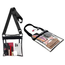 Load image into Gallery viewer, Stadium Approved Clear Crossbody Bag Purse with Adjustable Strap
