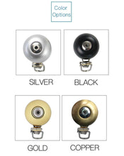 Load image into Gallery viewer, Stainless Bicycle Bell Ring Bike Horn Ordinary Handlebar Bell Horn Crisp Sound Safety Bike Alarm Bell With Mounting Lock Plate Bicycle Bike Bell Classic Bicycle Bell Makes Loud Sound For Road Bike Mountain Bike Sports
