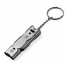 Load image into Gallery viewer, Stainless Emergency Outdoor Survival Whistle
