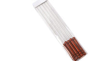 Load image into Gallery viewer, Stainless Steel Barbeque Stick with Wooden Handle Round Barbeque Pin Flat Barbeque Lamb Skewer Barbeque Stick  Anti Scald Long Grilling Kebab Skewers Reusable BBQ Sticks for Outdoor Camping Outings Cooking
