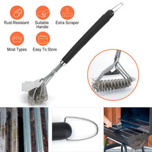 将图片加载到图库查看器，Stainless Steel BBQ Grill Cleaning Brush
