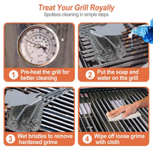 将图片加载到图库查看器，Stainless Steel BBQ Grill Cleaning Brush
