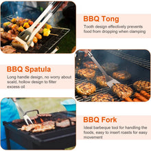 将图片加载到图库查看器，Stainless Steel BBQ Grill Tool Kit
