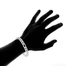 Load image into Gallery viewer, Stainless Steel Figaro Chain and Bracelet Set for Men
