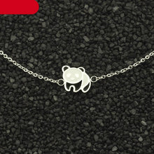 Load image into Gallery viewer, Stainless Steel Gold Cute Panda Cuff Bracelet Women Fashion Jewelry Animal Charm Panda Bracelet For Women Sterling Silver Panda Bracelets Cute Animal Jewelry Gifts For Women Girls
