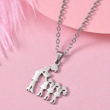 Load image into Gallery viewer, Stainless Steel Heartfelt Mother-Daughter-Son Necklace
