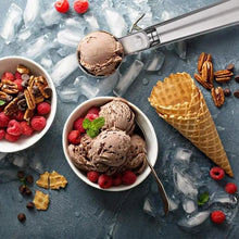 Load image into Gallery viewer, Stainless Steel Ice Cream Scooper, A Good Metal Scoop Tools For Kitchen, For Making Meatball/Melon Ball/Watermelon/Fruits, Measuring Spoon Cup for Cooking Baking
