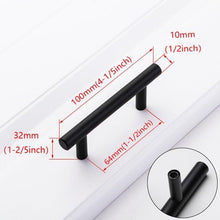 将图片加载到图库查看器，Stainless Steel Kitchen Door Cabinet T Bar Handle Pull Knob cabinet Knobs Furniture Handle Cupboard Drawer Handle Stainless Steel Hollow Bar Drawer Pulls Cupboard Knob for Kitchen Furniture Hardware
