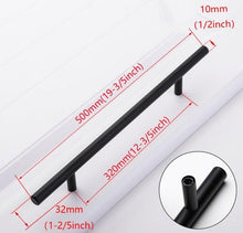 将图片加载到图库查看器，Stainless Steel Kitchen Door Cabinet T Bar Handle Pull Knob cabinet Knobs Furniture Handle Cupboard Drawer Handle Stainless Steel Hollow Bar Drawer Pulls Cupboard Knob for Kitchen Furniture Hardware
