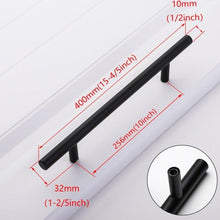 将图片加载到图库查看器，Stainless Steel Kitchen Door Cabinet T Bar Handle Pull Knob cabinet Knobs Furniture Handle Cupboard Drawer Handle Stainless Steel Hollow Bar Drawer Pulls Cupboard Knob for Kitchen Furniture Hardware

