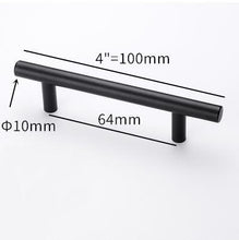 Load image into Gallery viewer, Stainless Steel Kitchen Door Cabinet T Bar Handle Pull Knob Door Pull Handle Stainless Door Handle Stainless Steel Hollow Bar Drawer Pulls Cupboard Knob For Kitchen Furniture
