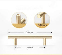 Load image into Gallery viewer, Stainless Steel Kitchen Door Cabinet T Bar Handle Pull Knob Door Pull Handle Stainless Door Handle Stainless Steel Hollow Bar Drawer Pulls Cupboard Knob For Kitchen Furniture
