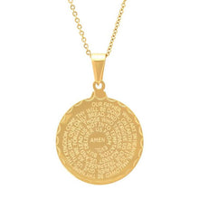 Load image into Gallery viewer, Stainless Steel Lord's and Serenity Prayer Pendant for Women
