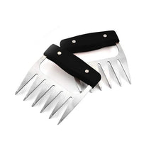 Load image into Gallery viewer, Stainless Steel Meat-Shredding Claws with Wooden Handle
