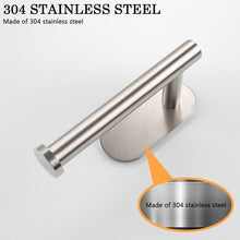 Load image into Gallery viewer, Stainless Steel Nail-free Wall Mounted Toilet Paper Holder Kitchen Tissue Paper Holder Toilet Roll Dispenser For Bathroom Toilet Paper Holder Toilet Paper roll Holder Self Adhesive+Super Glue  Stainless Steel No Drilling For Bathroom Bedroom Kitchen
