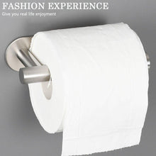 Load image into Gallery viewer, Stainless Steel Nail-free Wall Mounted Toilet Paper Holder Kitchen Tissue Paper Holder Toilet Roll Dispenser For Bathroom Toilet Paper Holder Toilet Paper roll Holder Self Adhesive+Super Glue  Stainless Steel No Drilling For Bathroom Bedroom Kitchen
