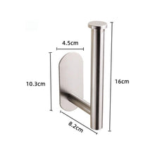Load image into Gallery viewer, Stainless Steel Nail-free Wall Mounted Toilet Paper Holder Kitchen Tissue Paper Holder Toilet Roll Dispenser For Bathroom Toilet Paper Holder Toilet Paper roll Holder Self Adhesive+Super Glue  Stainless Steel No Drilling For Bathroom Bedroom Kitchen
