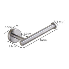 Load image into Gallery viewer, Stainless Steel Nail-free Wall Mounted Toilet Paper Holder Kitchen Tissue Paper Holder Toilet Roll Dispenser For Bathroom Toilet Paper Holder Toilet Paper roll Holder Self Adhesive+Super Glue  Stainless Steel No Drilling For Bathroom Bedroom Kitchen
