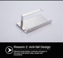 将图片加载到图库查看器，Stainless Steel Toilet Paper Holder Bathroom Wall Mount Paper Phone Holder Shelf Towel Roll Shelf Accessories Bathroom Tissue Roll Holder With Phone Shelf Stainless Steel Tissue Paper Dispenser Brushed Finished Wall Mount
