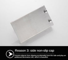 将图片加载到图库查看器，Stainless Steel Toilet Paper Holder Bathroom Wall Mount Paper Phone Holder Shelf Towel Roll Shelf Accessories Bathroom Tissue Roll Holder With Phone Shelf Stainless Steel Tissue Paper Dispenser Brushed Finished Wall Mount
