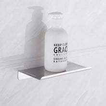 Load image into Gallery viewer, Stainless Steel Toilet Paper Holder Bathroom Wall Mount WC Paper Phone Holder Shelf Towel Roll shelf Accessories Toilet Paper Holder With Phone Shelf Aluminum Bathroom Accessories Tissue Roll Dispenser Storage Rack, Wall Mounted Modern Paper Towel Adapter
