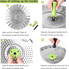 将图片加载到图库查看器，Stainless Steel Vegetable Steamer Basket
