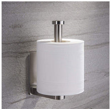 将图片加载到图库查看器，Stainless Steel Wall Toilet Paper Roll Holder Black Silver Self Adhesive Toilet Paper Holder for Bathroom Stick Wall Towel Rack
