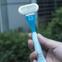 Load image into Gallery viewer, Stainless Steel Women's Hair Razor with 8 Replacement Blades
