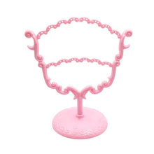 将图片加载到图库查看器，Stand Jewelry Display Organizer Earrings Pendants Bracelets Jewelry Holder With Wooden Base Earrings Storage Rack Metal Jewelry Storage Stand Necklace Rack Ornaments Display Stand Shopping Earring Stand
