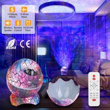 将图片加载到图库查看器，Star Project Lamp Galaxy Light Dinosaur Egg with Wireless Speaker and Remote Control
