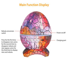 将图片加载到图库查看器，Star Project Lamp Galaxy Light Dinosaur Egg with Wireless Speaker and Remote Control
