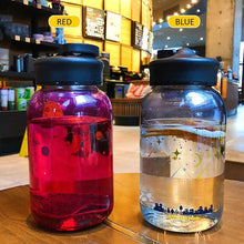 Load image into Gallery viewer, Starry Sky Gradient Glass Water Bottle With Protective Bag Cute Fashion Leak Proof Water Cup for Girls Sport Drink Bottles  Creative Glass Water Bottle Portable Outdoor Sport Water Bottles
