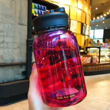 Load image into Gallery viewer, Starry Sky Gradient Glass Water Bottle With Protective Bag Cute Fashion Leak Proof Water Cup for Girls Sport Drink Bottles  Creative Glass Water Bottle Portable Outdoor Sport Water Bottles
