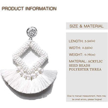 Load image into Gallery viewer, Statement Boho Drop Earrings
