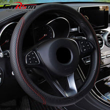 Load image into Gallery viewer, Steering Wheel Cover Braid On The Steering Wheel Cover Auto Car Steering Wheel Cover Wear-resistant Anti-slip Car Accessories Microfiber Breathable Wheel Cover Car Accessories Warm Steering Wheel Cover Winter Cool Summer Cover Interior
