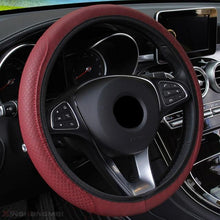 Load image into Gallery viewer, Steering Wheel Cover Braid On The Steering Wheel Cover Auto Car Steering Wheel Cover Wear-resistant Anti-slip Car Accessories Microfiber Breathable Wheel Cover Car Accessories Warm Steering Wheel Cover Winter Cool Summer Cover Interior
