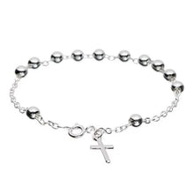 将图片加载到图库查看器，Sterling Silver Rosary Bracelet

