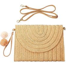 将图片加载到图库查看器，Straw Handmade Shoulder Bag
