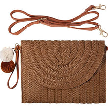 将图片加载到图库查看器，Straw Handmade Shoulder Bag
