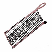将图片加载到图库查看器，Stretch Banana Clip Double Side Lazy Women Hair Comb Easy Thick Curly Hair Styling Tool Ponytail Mohawk Bun Maker Accessories For Curly Hair Women
