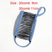 将图片加载到图库查看器，Stretch Banana Clip Double Side Lazy Women Hair Comb Easy Thick Curly Hair Styling Tool Ponytail Mohawk Bun Maker Accessories For Curly Hair Women
