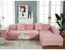 Load image into Gallery viewer, Stretchable Couch Cover Lounge  Sofa Slipcover  Furniture Cover Machine Washable Elasticated Sofa Covers Chaise Longue For Living Room Corner Armchair Elastic Cushion Couch Furniture 3 Seater Slipcover For Home
