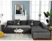 Load image into Gallery viewer, Stretchable Couch Cover Lounge  Sofa Slipcover  Furniture Cover Machine Washable Elasticated Sofa Covers Chaise Longue For Living Room Corner Armchair Elastic Cushion Couch Furniture 3 Seater Slipcover For Home
