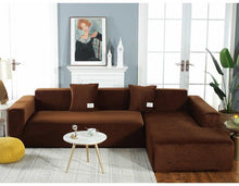 Load image into Gallery viewer, Stretchable Couch Cover Lounge  Sofa Slipcover  Furniture Cover Machine Washable Elasticated Sofa Covers Chaise Longue For Living Room Corner Armchair Elastic Cushion Couch Furniture 3 Seater Slipcover For Home
