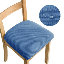 Load image into Gallery viewer, Stretchy Removable Washable Upholstered Chair Seat Slipcover Protector Waterproof Removable Dining Chair Seat Cover Jacquard Stretch Chair Seat Cushion Slipcover For Dining Room Kitchen Banquet
