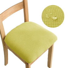 Load image into Gallery viewer, Stretchy Removable Washable Upholstered Chair Seat Slipcover Protector Waterproof Removable Dining Chair Seat Cover Jacquard Stretch Chair Seat Cushion Slipcover For Dining Room Kitchen Banquet

